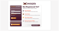 Desktop Screenshot of myaccount.skinomi.com